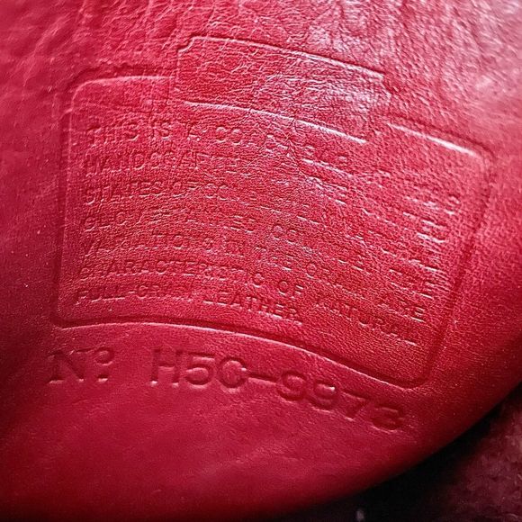 VINTAGE COACH CAMERA Bag Red Leather Shoulder Crossbody Handbag Purse H5C- 9973 - Picture 6 of 16